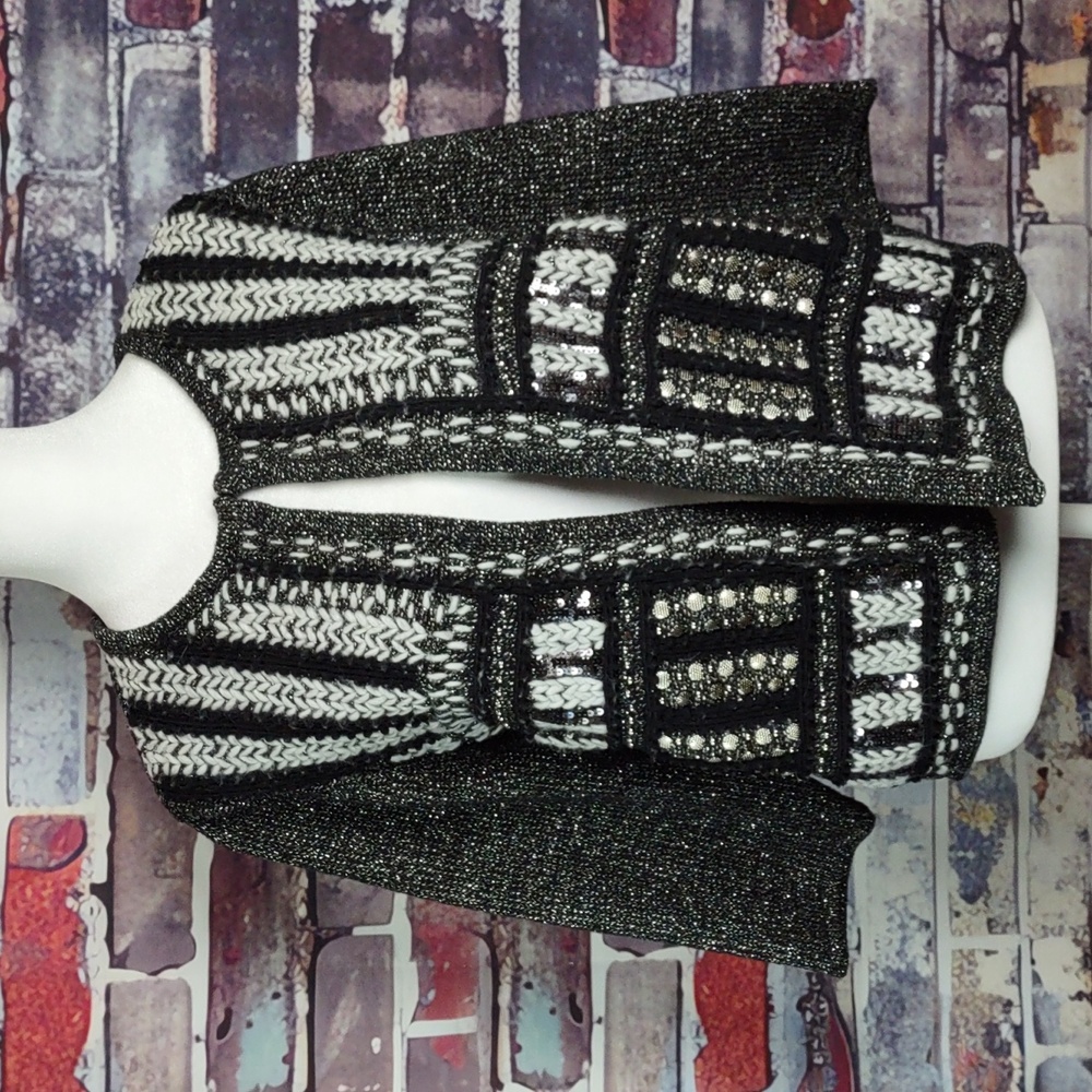 Chico's Embellished Cardigan Sweater